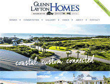 Tablet Screenshot of glennlaytonhomes.com